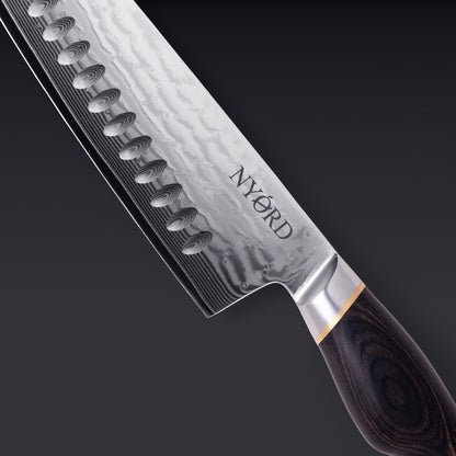 DAMASK KNIFE SET OF 3 WITH MAGNET KNIFE BLOCK