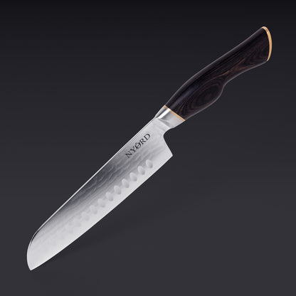 DAMASK KNIFE SET OF 3 WITH MAGNET KNIFE BLOCK